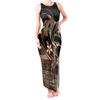 Samoa Manuia le Aso Tuto'atasi Tank Maxi Dress Siapo Mamanu Mix Tatau Marlin