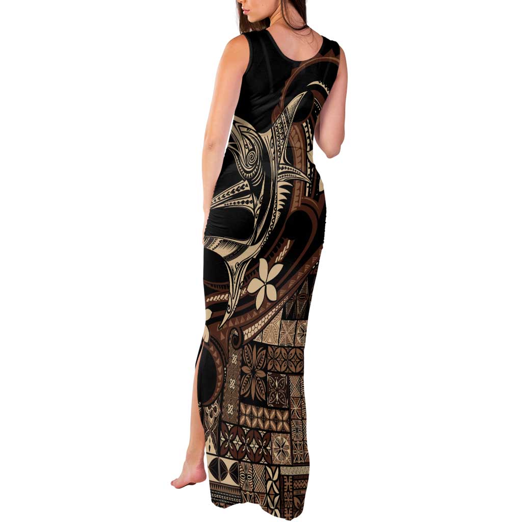 Samoa Manuia le Aso Tuto'atasi Tank Maxi Dress Siapo Mamanu Mix Tatau Marlin