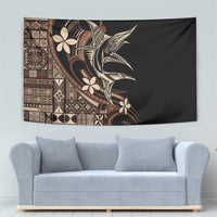 Samoa Manuia le Aso Tuto'atasi Tapestry Siapo Mamanu Mix Tatau Marlin