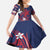 Samoa Manuia le Aso Tuto'atasi Family Matching Puletasi and Hawaiian Shirt Siapo Mamanu Mix Tatau Marlin - Flag Color