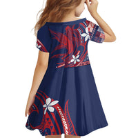 Samoa Manuia le Aso Tuto'atasi Family Matching Puletasi and Hawaiian Shirt Siapo Mamanu Mix Tatau Marlin - Flag Color LT7 - Polynesian Pride