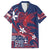 Samoa Manuia le Aso Tuto'atasi Family Matching Puletasi and Hawaiian Shirt Siapo Mamanu Mix Tatau Marlin - Flag Color
