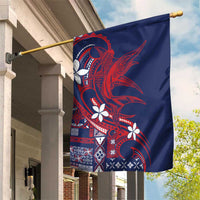 Samoa Manuia le Aso Tuto'atasi Garden Flag Siapo Mamanu Mix Tatau Marlin - Flag Color