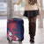 Samoa Manuia le Aso Tuto'atasi Luggage Cover Siapo Mamanu Mix Tatau Marlin - Flag Color