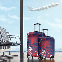 Samoa Manuia le Aso Tuto'atasi Luggage Cover Siapo Mamanu Mix Tatau Marlin - Flag Color