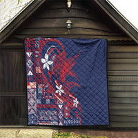 Samoa Manuia le Aso Tuto'atasi Quilt Siapo Mamanu Mix Tatau Marlin - Flag Color