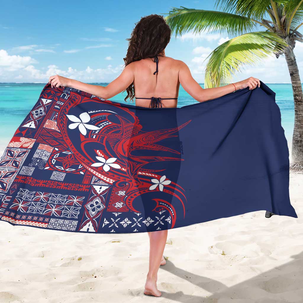 Samoa Manuia le Aso Tuto'atasi Sarong Siapo Mamanu Mix Tatau Marlin - Flag Color