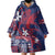 Samoa Manuia le Aso Tuto'atasi Wearable Blanket Hoodie Siapo Mamanu Mix Tatau Marlin - Flag Color