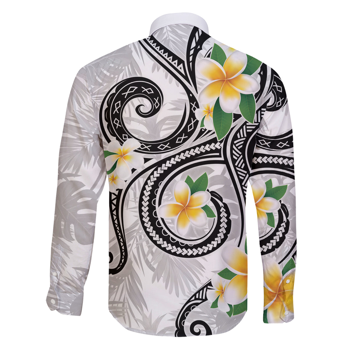 Kanaka Maoli Hawaii Plumeria Family Matching Mermaid Dress and Hawaiian Shirt Dancing Tentacles White Style LT7 - Polynesian Pride