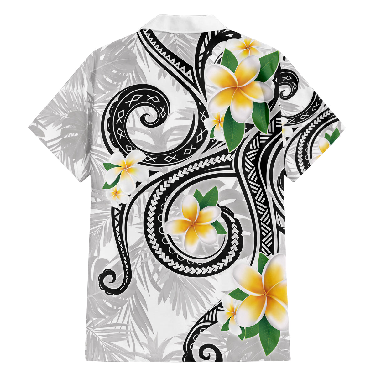 Kanaka Maoli Hawaii Plumeria Family Matching Summer Maxi Dress and Hawaiian Shirt Dancing Tentacles White Style LT7 - Polynesian Pride
