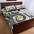 Kanaka Maoli Hawaii Plumeria Quilt Bed Set Dancing Tentacles White Style