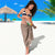 Kanaka Maoli Hawaii Plumeria Sarong Dancing Tentacles Beige Style LT7