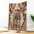 Bula Fiji Vintage Blanket Brown Masi Motifs