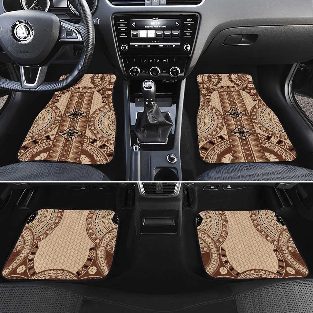 Bula Fiji Vintage Car Mats Brown Masi Motifs