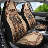 Bula Fiji Vintage Car Seat Cover Brown Masi Motifs LT7 - Polynesian Pride