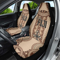 Bula Fiji Vintage Car Seat Cover Brown Masi Motifs LT7 - Polynesian Pride