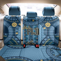 Bula Fiji Vintage Back Car Seat Cover Prussian Blue Masi Motifs LT7 - Polynesian Pride
