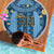 Bula Fiji Vintage Beach Blanket Prussian Blue Masi Motifs