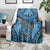 Bula Fiji Vintage Blanket Prussian Blue Masi Motifs