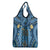 Bula Fiji Vintage Grocery Bag Prussian Blue Masi Motifs