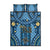 Bula Fiji Vintage Quilt Bed Set Prussian Blue Masi Motifs