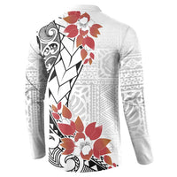 Bula Fiji Day Button Sweatshirt Tagimaucia on Masi Pattern