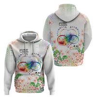 Fight Cancer In All Colors Hoodie Plumeria Mix Tapa Pattern LT7 - Polynesian Pride