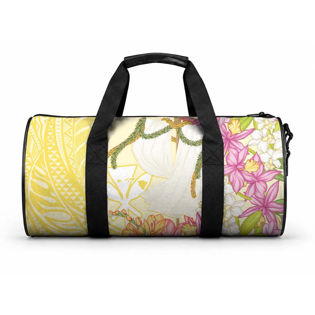 Aloha Hawaii Kanaka Makahiki Duffle Bag Akua Loa - Festive Golden Sand LT7 One size Sandy Yellow - Polynesian Pride
