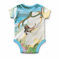 Aloha Hawaii Makahiki Hula Dance Baby Onesie Beach Scenery LT7 - Polynesian Pride
