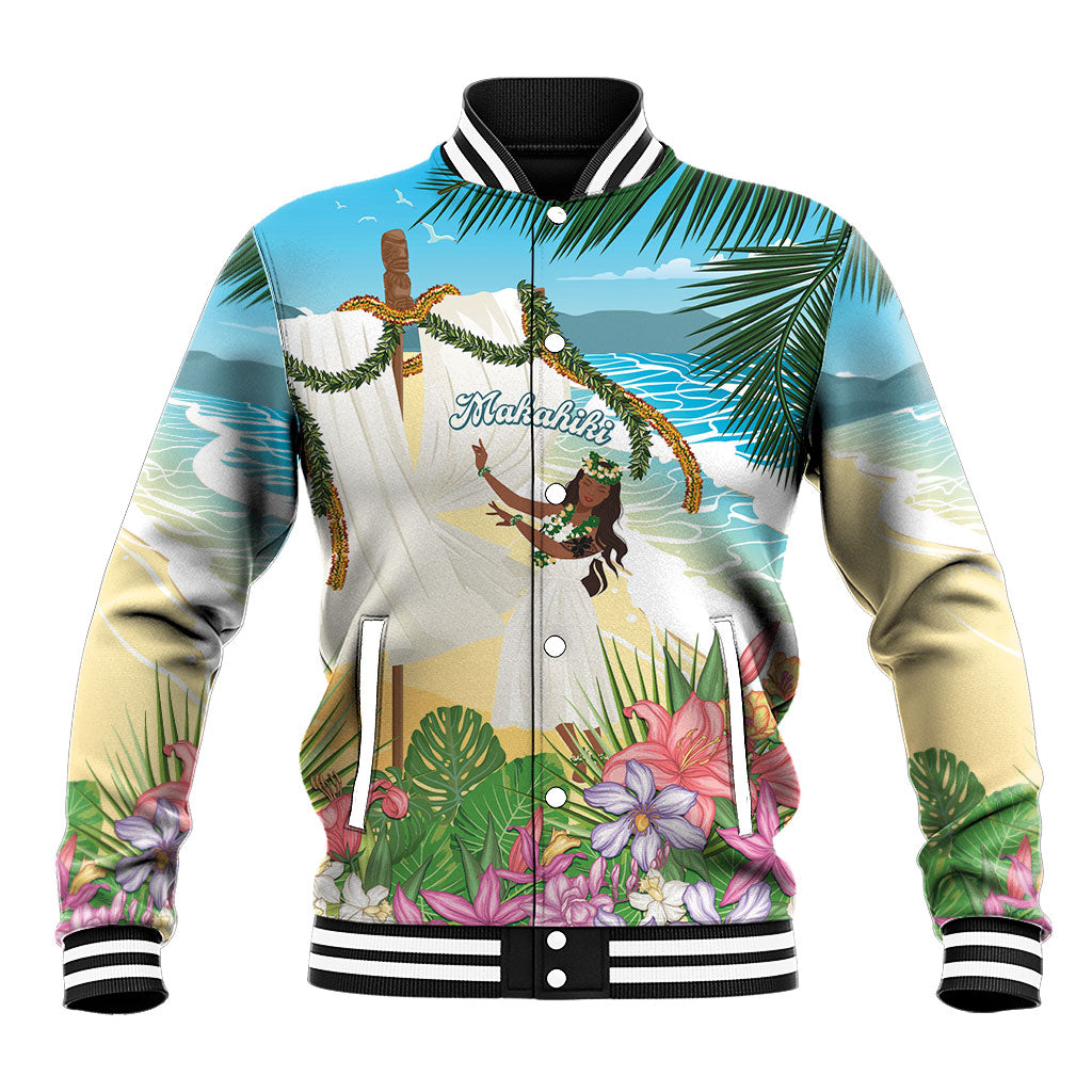 Aloha Hawaii Makahiki Hula Dance Baseball Jacket Beach Scenery LT7 Unisex Multicolor - Polynesian Pride