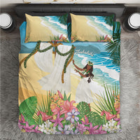 Aloha Hawaii Makahiki Hula Dance Bedding Set Beach Scenery LT7 Multicolor - Polynesian Pride