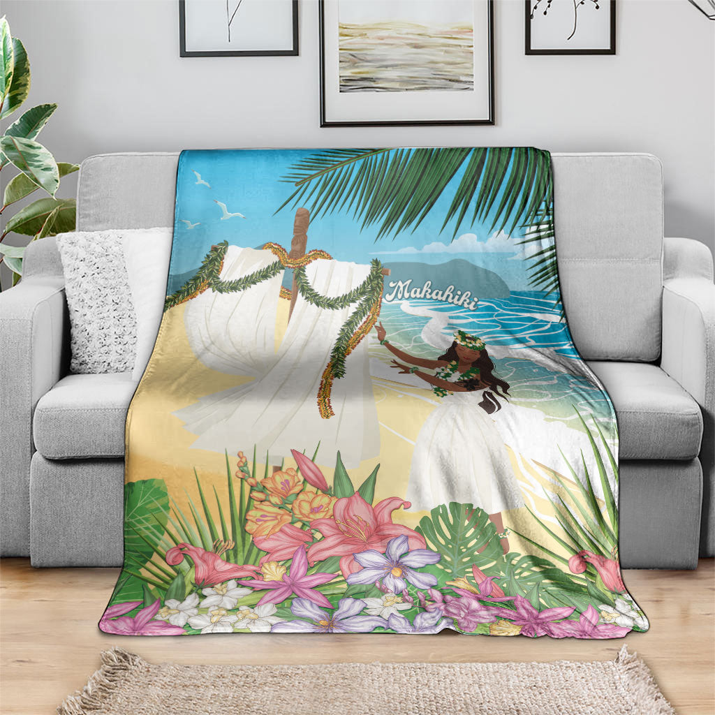 Aloha Hawaii Makahiki Hula Dance Blanket Beach Scenery LT7 - Polynesian Pride