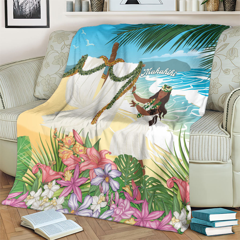 Aloha Hawaii Makahiki Hula Dance Blanket Beach Scenery LT7 - Polynesian Pride