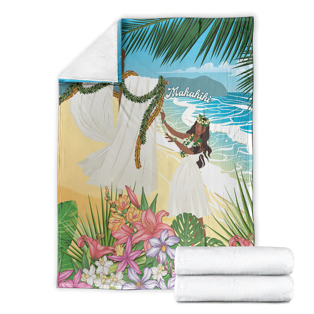 Aloha Hawaii Makahiki Hula Dance Blanket Beach Scenery LT7 - Polynesian Pride