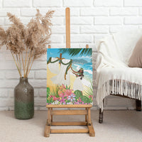 Aloha Hawaii Makahiki Hula Dance Canvas Wall Art Beach Scenery LT7 - Polynesian Pride