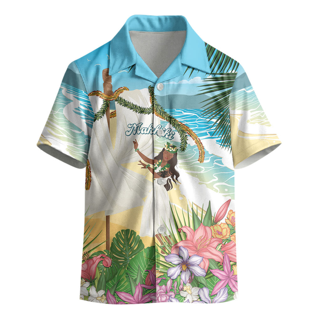 Aloha Hawaii Makahiki Hula Dance Kid Hawaiian Shirt Beach Scenery LT7 - Polynesian Pride