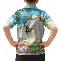 Aloha Hawaii Makahiki Hula Dance Kid Hawaiian Shirt Beach Scenery LT7 - Polynesian Pride