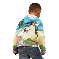 Aloha Hawaii Makahiki Hula Dance Kid Hoodie Beach Scenery LT7 - Polynesian Pride