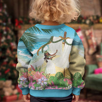 Aloha Hawaii Makahiki Hula Dance Kid Ugly Christmas Sweater Beach Scenery LT7 - Polynesian Pride