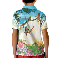 Aloha Hawaii Makahiki Hula Dance Kid Polo Shirt Beach Scenery LT7 - Polynesian Pride