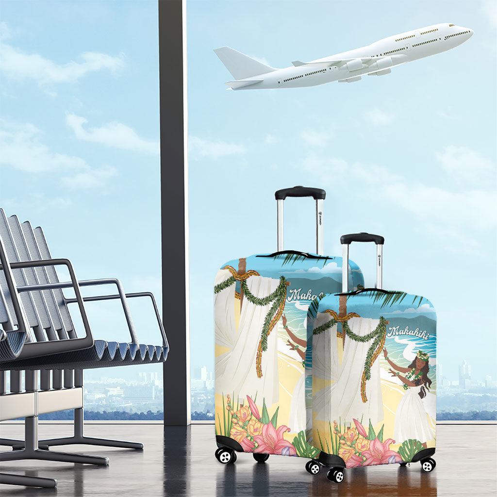 Aloha Hawaii Makahiki Hula Dance Luggage Cover Beach Scenery LT7 - Polynesian Pride