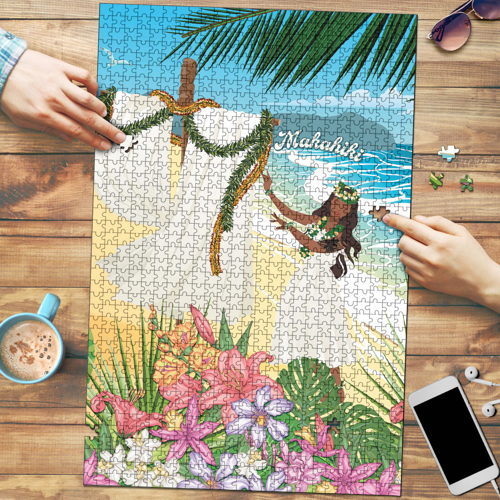 Aloha Hawaii Makahiki Hula Dance Puzzle Beach Scenery LT7 Multicolor - Polynesian Pride