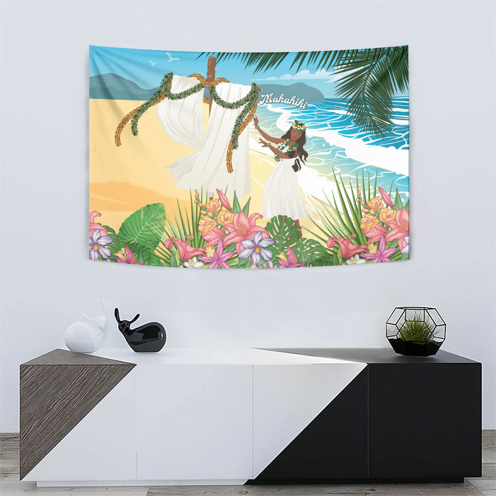 Aloha Hawaii Makahiki Hula Dance Tapestry Beach Scenery LT7 - Polynesian Pride