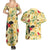 Aloha Hawaii Couples Matching Summer Maxi Dress and Hawaiian Shirt I'iwi on Mamane Pastel Cream