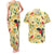 Aloha Hawaii Couples Matching Tank Maxi Dress and Hawaiian Shirt I'iwi on Mamane Pastel Cream