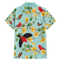 Aloha Hawaii Family Matching Tank Maxi Dress and Hawaiian Shirt I'iwi on Mamane Pastel Turquoise LT7 - Polynesian Pride