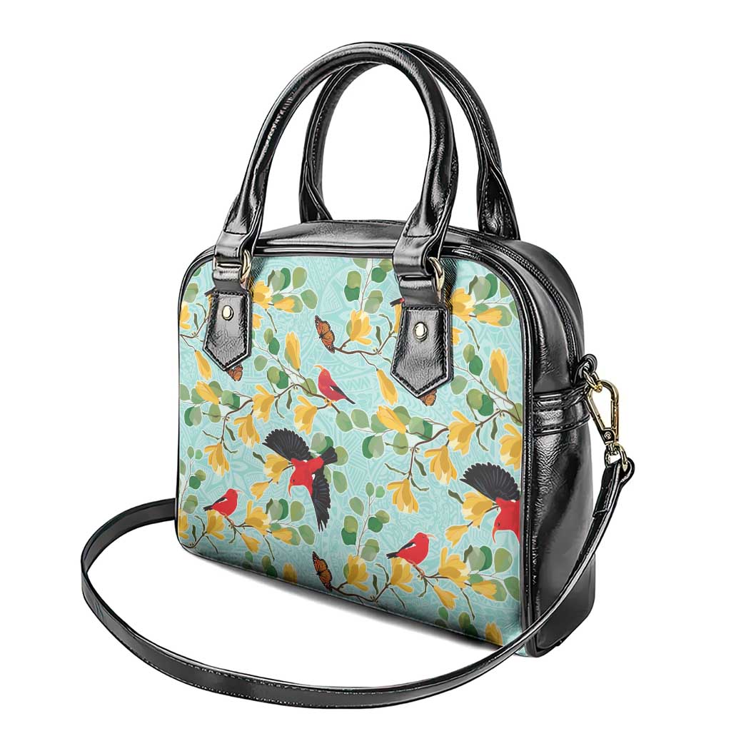 Aloha Hawaii Shoulder Handbag I'iwi on Mamane Pastel Turquoise