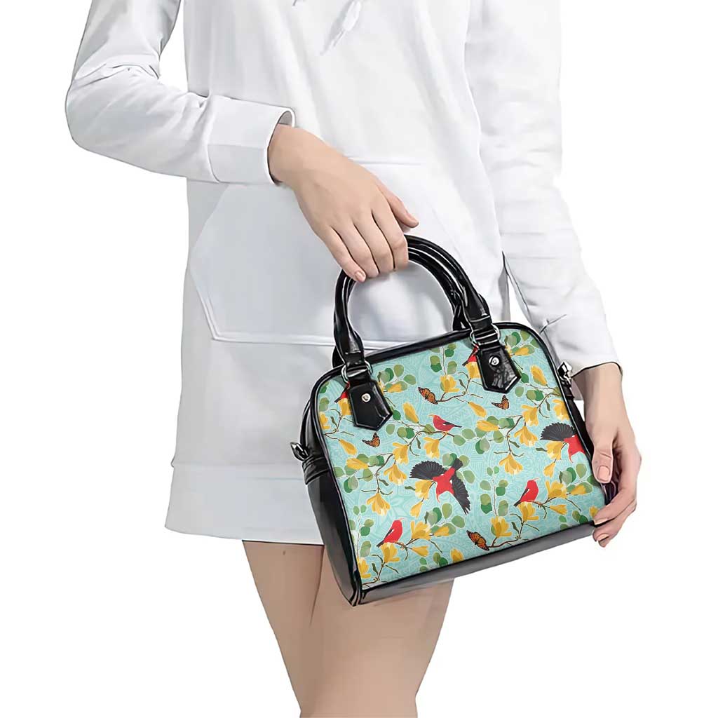 Aloha Hawaii Shoulder Handbag I'iwi on Mamane Pastel Turquoise