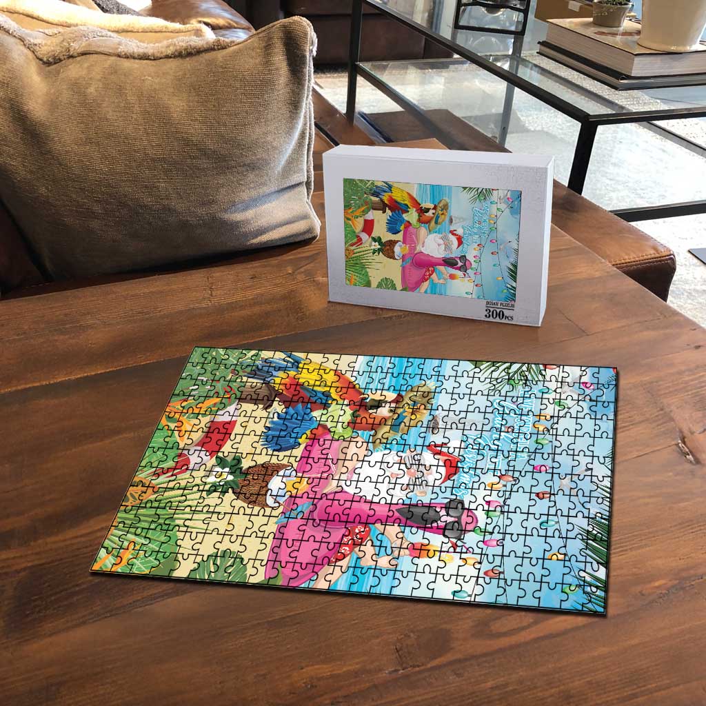 Have Yourself A Beachy Little Christmas Puzzle with Santa Chilling LT7 - Polynesian Pride