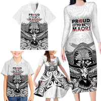 Aotearoa Personalized Family Matching Long Sleeve Bodycon Dress and Hawaiian Shirt Proud To Be Maori LT7 - Polynesian Pride